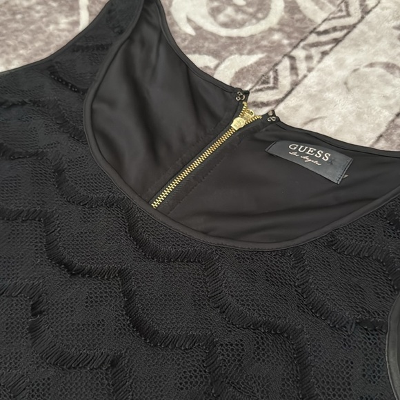 Guess Black Tiered Mini Cocktail Dress - Picture 3 of 8